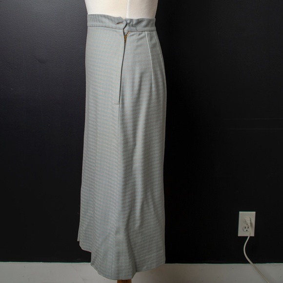 50s Dress Suit Horizontal Blue Mauve Stripe - Picture 10 of 12